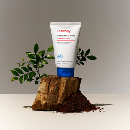Lesstopy ATOクリーム（ベビー＆キッズ用）100ml COSMOSオーガニック認証・EWG等級・無香料・敏感肌/乾燥肌向け低刺激保湿クリーム